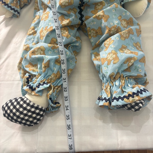 Handmade Raggedy clown Doll - Teddy Bear Outfit Vintage Inspired - Picture 10 of 12